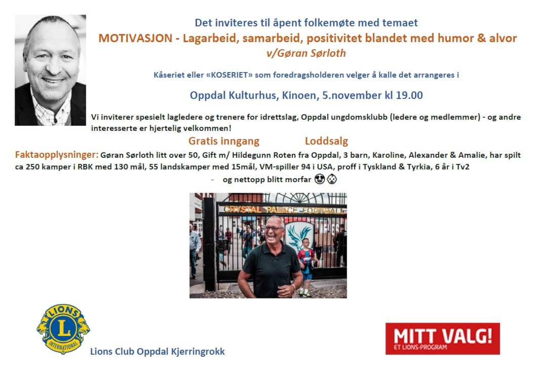Åpent folkemøte med temaet MOTIVASJON!